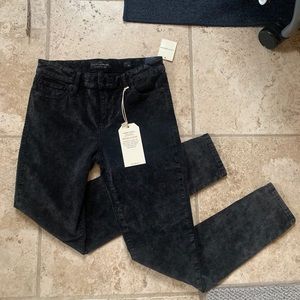 NWT Lucky Brand Black Velvet Brooke Legging Skinny
